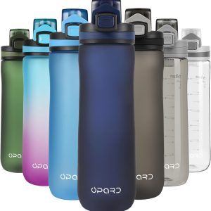 Opard Sports Water Bottles 20 Oz BPA Free Leak Proof Tritan Plastic Bottle Flip Top